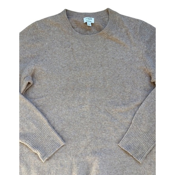 J.Crew Extra Soft Crew Neck Sweater Womens Large Tan Brown Casual Knit - Picture 5 of 5
